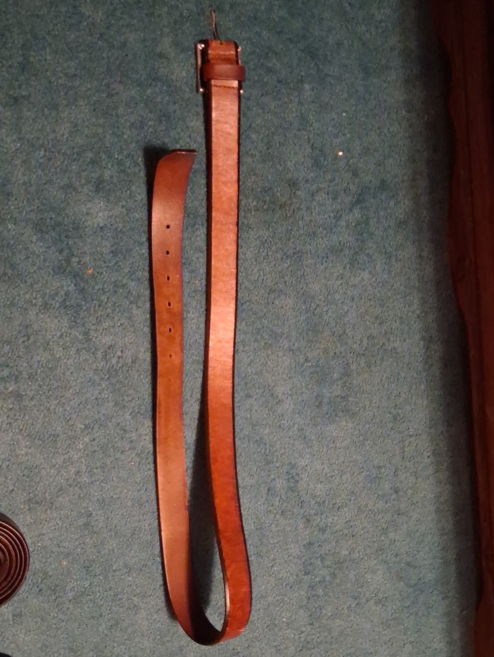 Men's Brown Leather Belt - Classic Casual Style Set Of Two